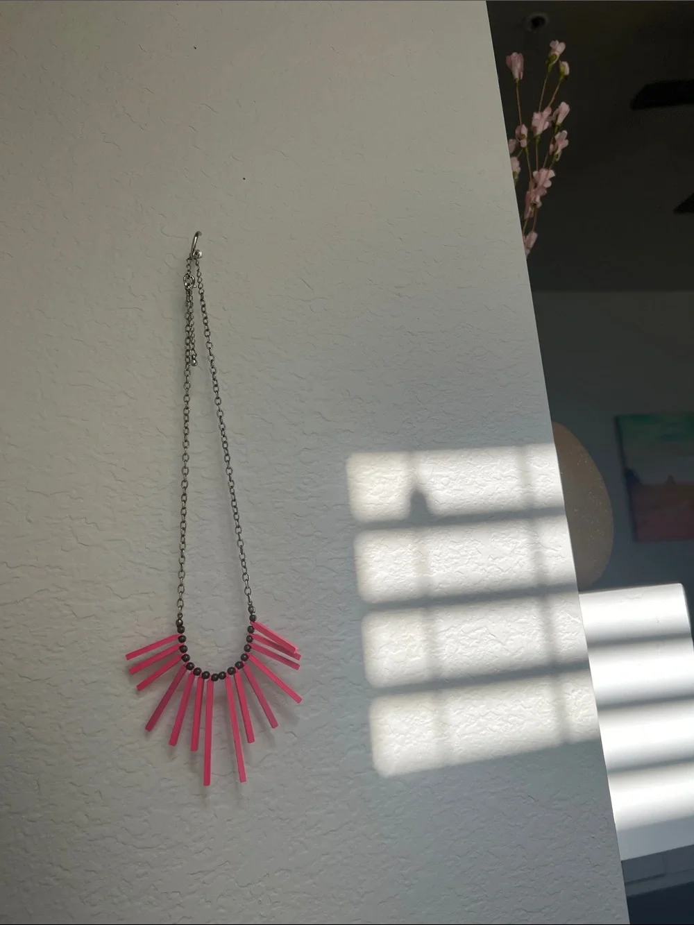 Boho wooden necklace - Picture 2 of 3